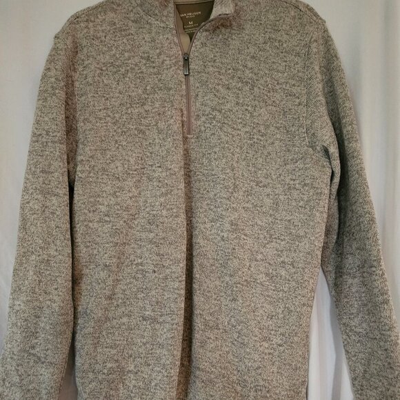 Van Heusen Flex Long Sleeve 1/4 Zip Soft Sweater Fleece Men’s MED - Picture 1 of 5